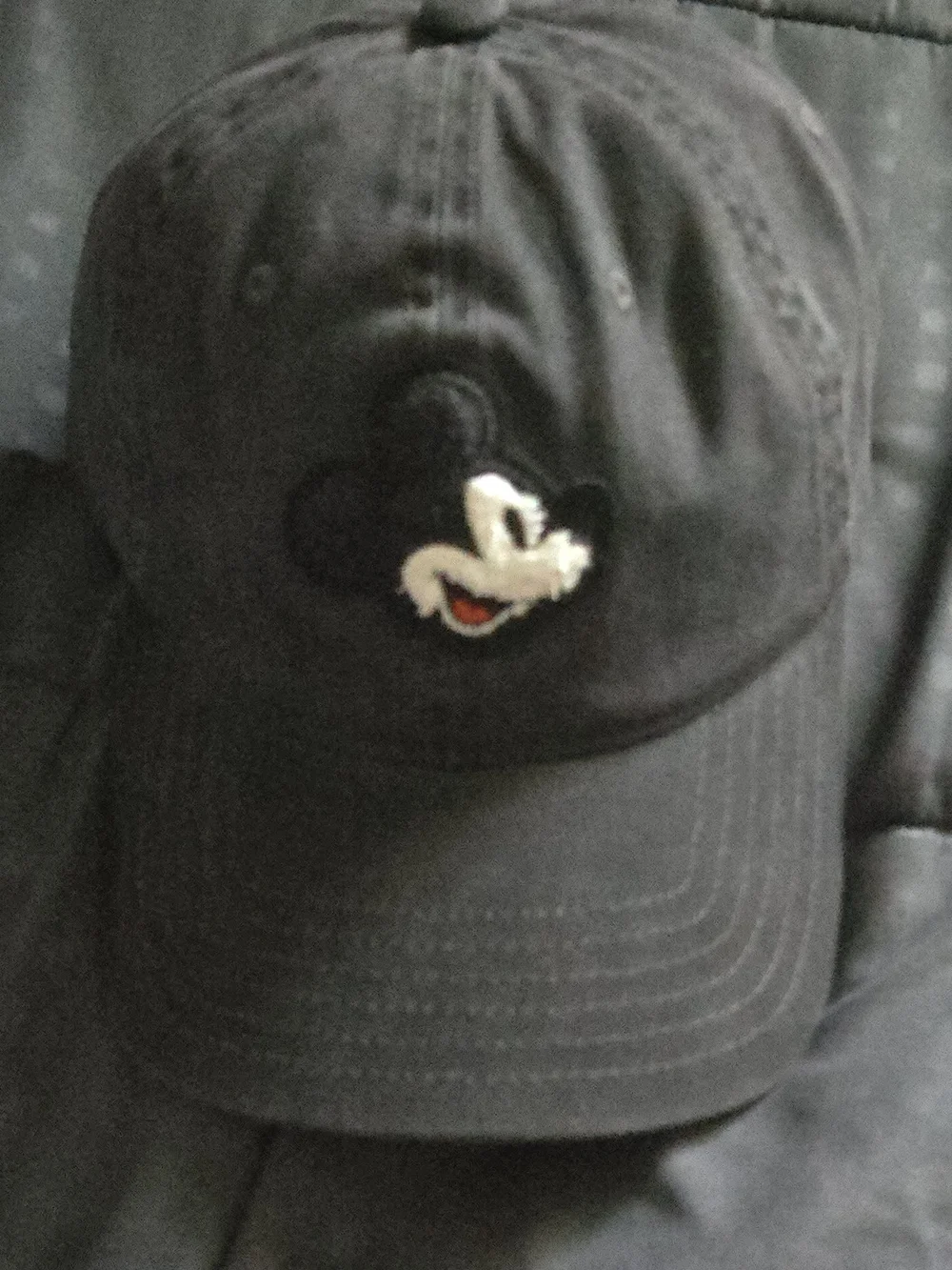 Disney Black Embroidered Mickey Baseball Cap for Kids